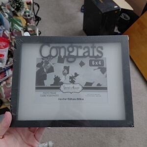 Special Moments Black Congrats Frame